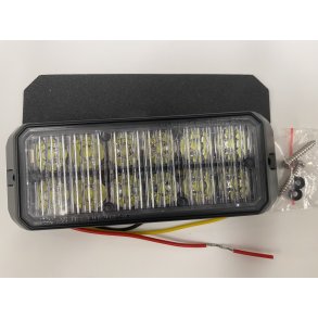 Varsellys MS26 Led hvit, klart glass, 12-24v