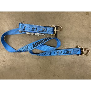 Surrestropp 2m m/jekk/spenner m/svivelkrok/bnd 0,3m bl