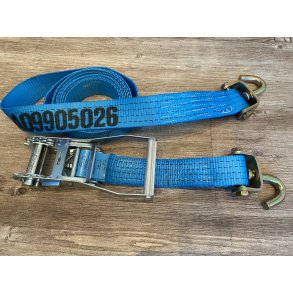 Surrestropp 4m m/jekk/spenner m/svivelkrok/bnd 0,3m bl